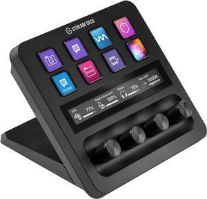 Elgato Stream Deck + Black, Audio Mixer, Production Console and Studio Controller for Content Creators, Streaming, Gaming, with customizable touch strip dials and LCD keys, works with Mac and PC