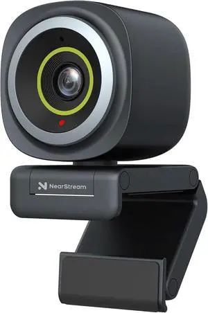 4K Webcam for PC, HDR 1080P 60FPS Streaming Webcam with Noise Canceling Mic, Software Control, 45°-95°Adjustable FOV, Auto Focus, AI Framing, Works with Google Meet/Zoom/Skype