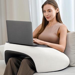 Reading Pillow, Lap Desk Pillow for Adult, Memory Foam Gaming Pillow for Arm Support, Arm Rest Pillow for Working, Back Pillow for Crocheting, Playing Game or Siting in Bed, Floor, Sofa