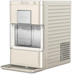 Nugget Ice Maker, Countertop Ice Machine with Transparent Window, Sonic Ice Maker with 44 lbs. Capacity, Auto Self Cleaning Ice Maker Machine, 2.0 Gen, Cream - 16.75D x 11.75W x 20.25H