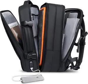 35L Travel Backpacks,Weekender Expandable Carry-On Backpack for Airplanes, Waterproof 17.3 inch Laptop Backpack for Men and Women