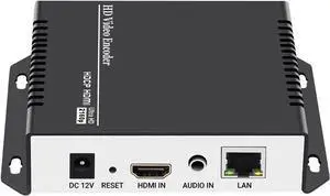 H265 H264 4K HDMI Video Streaming Encoder IPTV for HDMI to RTSP RTMP HLS M3U8 UDP SRT ONVIF, HDMI to IP Live Broadcast Streamer Converter Hardware