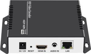 HEVC H.265 H.264 Live HDMI Video Encoder HD Video Audio Encoders Support RTSP RTMP HTTP UDP HLS SRT for IPTV or Live Broadcast on YouTube, Facebook, Wowza, Xtream Codes, NVR, etc.
