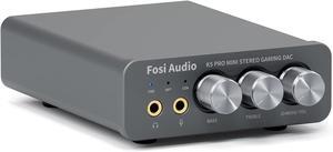 K5 Pro Gaming DAC Headphone Amplifier Mini Hi-Fi Stereo Digital-to-Analog Audio Converter USB Type C/Optical/Coaxial to RCA/3.5MM AUX for PS5/PC/MAC/Computer