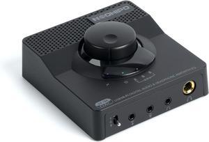 H1 DAC Amp for Pc,Mini USB Gaming DAC Headphone Amplifier, Mini Hi-Fi Digital-to-Analog Amp, 3.5MM/6.35MM/Mic/EQ Opt/Coa/RCA Outputs with Treble & Bass Switch for PS5/PC/MAC/Computer
