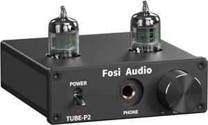 P2 Headphone Amplifier Vacuum Tube Headphone Amp Mini Hi-Fi Stereo Audio with Low Ground Noise Output Protection
