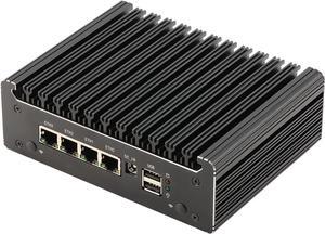 Micro Firewall Appliance, Mini PC, VPN, Router PC, Intel N4505 N6000, RS41, AES-NI, 4 x 2.5GbE I226-V, Console, Type-C, HDMI, DP, SIM Slot, Barebone, NO RAM, NO Storage, NO System