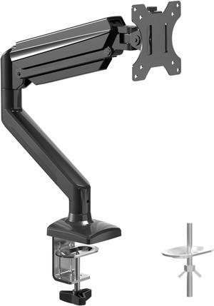 Single Monitor Mount for 13-32 inch, Adjustable Gas Spring Monitor Arm Desk Mount Stand, 4.4-19.8lbs Screen, with VESA Mount 75x75/100x100mm