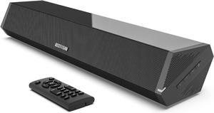 Bestisan Sound Bars for TV, 16'/50W Small Soundbar for TV, Sound Bar with Depths Sound Enhanced/DSP/Bass+/3EQ, Surround Sound Speakers for TV Works with HDMI ARC/CEC,Optical/BT/PC