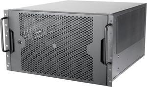 SilverStone Technology RM600 6U Rackmount Chassis, Support 360mm water cooling, hot-swappable, TypeC, Rack-Mount