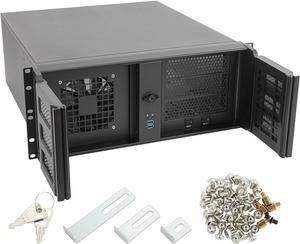 4U Rackmount Server Chassis with 3x5.25 Front Bays+7x3.5 +3x2.5 Drive Bays