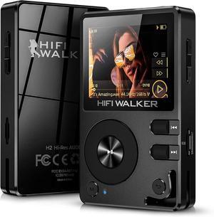 H2-128GB MP3 Player Bluetooth 5.2 Hi Res Music Player Flac Digital DSD Lossless Audio Player High Resolution Portable DAP Player, Two-Way Bluetooth, 128GB SD Card+Expandable Memory