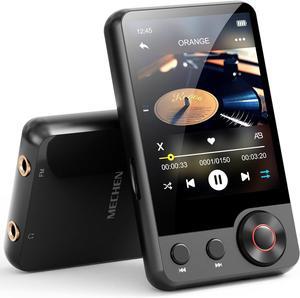 128GB MP3 Player with Bluetooth -D53 Portable MP3 Touch Screen Music Player with HiFi Speaker, 2.4" Screen MP3 Player with Voice Recorder, FM Radio, Support up to 128GB SD Card