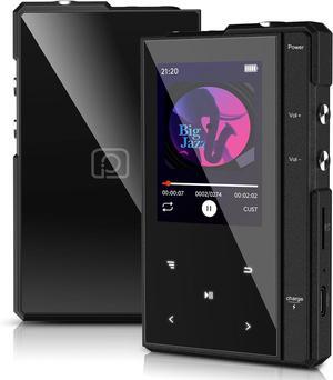 96GB MP3 Player with Bluetooth 5.0, Z6 Digital Audio Player with Loud Speaker, 2.4'' IPS Super Battery Life Music Player with FM Radio, E-Book, Music Alarm Support up to 256GB