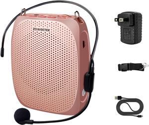 Voice Amplifier Microphone Headset for Teachers, Original Personal Voice Amplifier, Work of 12 hrs, Portable Speaker for Classroom, Speech, Tour Guide,Support MP3 Format Audio,Power Amplifier