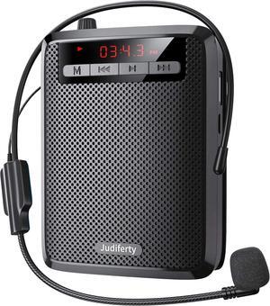 Voice Amplifier, Portable Microphone Speaker, Teacher Classroom Microphone, Bluetooth Headset Microphone Amplifier for Meeting Tour Guides