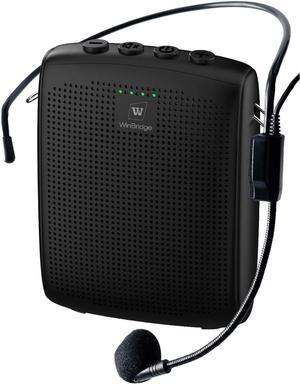 Portable Voice Amplifier with Wired Headset Microphone, Small Bluetooth Speaker with Mic,Personal Microphone Speaker for Teachers, Trainers Coaches, Instructors, Tour guides, Public Speakers