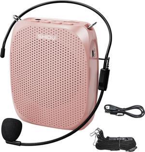 Voice Amplifier Teachers,Megaphone Speaker Portable PA System with Microphone Headset(Work of 12hours) Supports MP3 Format Audio for Tour Guides Coaches Yoga Fitness Instructors