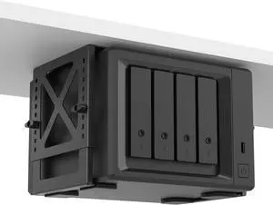 Adjustable Under Desk PC or NAS Mount Bracket Holder, Compatible with Desktop NAS(Network Attached Storage),CPU,UPS,Small Form Factor Desktop Tower.Xbox Series x,OptiPlex7000/7010