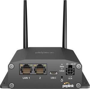 Peplink MAX Adapter LTE Cellular Modem | Rugged, Mobile, Durable 150MBps Modem with SIM Card Slots and eSIM | Add Reliable Cellular failover to Your Network | Ethernet, USB-C Connections