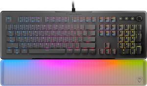 Turtle Beach Vulcan II Max  Optical-Mechanical PC Gaming Keyboard, Customizable RGB Illuminated Keys and Palm Rest, Smart Keys, Titan II Smooth Linear Switches, 200M Keystroke Durability  Black