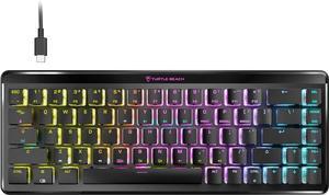 Turtle Beach Vulcan II Mini Air 65% Wireless Optical Mechanical Gaming Keyboard, Bluetooth, Customizable RGB Lighting, Detachable Cable, Smart Keys, On-Board Profiles, 200M Keystroke Life  Black