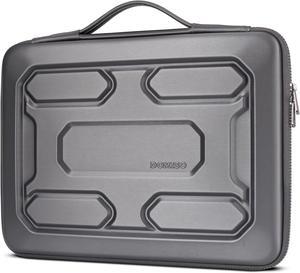 17 inch Laptop Sleeve with Handle Shockproof Waterproof EVA Protective Case for 17.3" ZBook Fury 17.3 G8/MSI GS73VR Stealth Pro/HP Envy 17/LG Gram 17"/ROG Strix GL702VS, Dark Grey