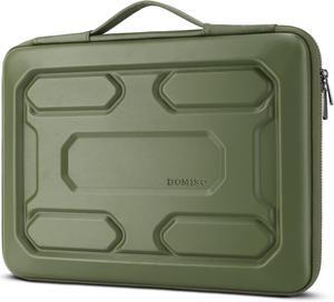 17 inch Laptop Sleeve with Handle Shockproof Waterproof EVA Protective Case for 17.3" ZBook Fury 17.3 G8/MSI GS73VR Stealth Pro/HP Envy 17/LG Gram 17"/ROG Strix GL702VS, Green