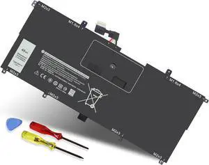 NNF1C Laptop Battery for Dell XPS 13 2 in 1 9365 XPS 13 9365 2-in-1 2017 XPS 13-9365-D1605TS D1805TS D2805TS D3605TS D3805TS D4605TS Series HMPFH 0NNF1C NP0V3 0HMPFH P71G P71G001 7.6V 46WH