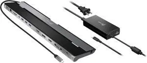 j5create USB Type C Docking Station with 100W PD Charger - Supports 3 Displays | HDMI, DisplayPort, VGA, 100W PD Charging, 1Gbps Ethernet | for MacBook Pro/Air, XPS, and More