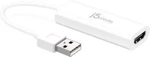 j5create USB to HDMI Display Adapter- USB to HDMI 1080P Cable Converter Adapter for Windows