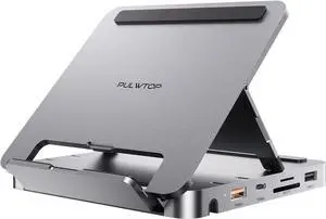 USB C Hub for iPad Pro, Docking Station for iPad M4, 4K@60Hz HDMI, 100W PD Aluminum Hub with SSD Enclosure, Stand Dock for i-Pad Mini 6th Gen, No Support Lightning Port
