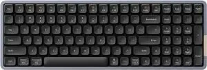 LOFREE Flow Low Profile Mechanical Keyboard, 100 Keys Rechargeable Wireless Keyboards with Bluetooth and Wired Connection for Windows, Mac OS/Black Phantom Tactile