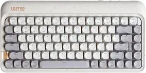 LOFREE Zero ARTZ Mechanical Keyboard, 75% Rechargeable Hot-swappable Keyboards with 3 Types Connection for Windows, Mac OS, Linear Switches/Terrazzo Grey
