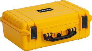 All Weather Portable IP67 Waterproof Protective Case, Hard Camera Case with customizable foam, Perfectly Protection of Camera, Drones,Pistols,Lens,Equipments,Yellow,18.5 x14.06x6.93inches