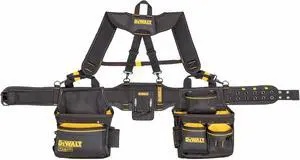 DEWALT Professional Tool Belt Organizer With Suspenders and 25 Pockets, Heavy Duty Construction