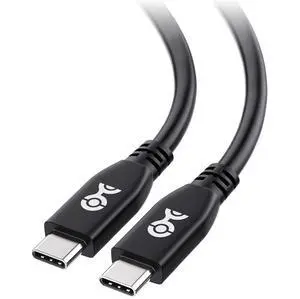 Cable Matters 40Gbps USB 4 Cable - 6.6ft, Supports Up to [8K@60Hz / 4K@240Hz Video, 240W Charging, 40Gbps Data Transfer] USB4 Cable, Black, Compatible with Thunderbolt 4, MacBook, XPS, Surface Pro