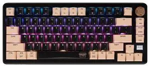 Cherry 81 Keys Wireless Gaming Mechanical Keyboard,Tri-Mode BT5.0/2.4GHz/USB-C Hot Swappable Custom Keyboard, RGB Backlit Computer Gaming Keyboards for PC/MAC/iOS/Android, Brown MX2A Switches, Black