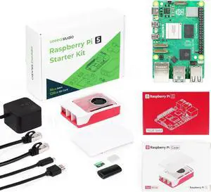 Raspberry Pi 5 Starter Kit - 16GB RAM,128GB Micro SD Card pre-Loaded with 64-bit Raspberry Pi OS
