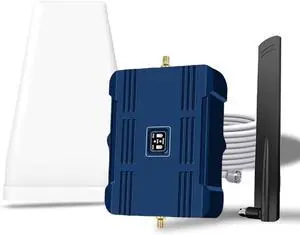 Cell Phone Booster for Home Office, Up to 2500 Sq.Ft, Cell Phone Signal Booster for Band 5/12/13/17,Boost 5G 4G LTE 3G Data for All U.S. Carriers, FCC Approved
