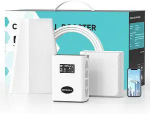 Cell Phone Signal Booster for Home Up to 7,000 Sq Ft on Band 2/4/12/13/17/25 | Compatible with Verizon, AT&T, T-Mobile, Sprint & More| FCC Approved with 2 Indoor Antennas Boosts 4G LTE & 5G
