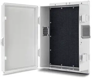 Outdoor Electrical Junction Box, ABS Water Resistant Enclosure with Internal Mounting Panel & Hinged Cover (13" H* 9.2" L* 3.7" W)