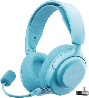 SteelSeries Arctis Nova 3P Wireless Multi-Platform Gaming Headset  Mobile App Control  40 HR Battery  Neodymium Magnetic Drivers  2.4GHz/Bluetooth  PS5, PS4, PC, Switch, Mobile  Aqua