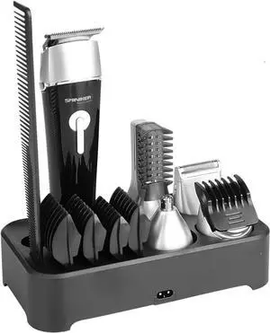 5 in 1 Multi-functional Waterproof Man's Grooming Kit Hair Clippers Beard Trimmer Kit Body Groomer Kit of Mustache Trimmer Nose Hair Trimmer Precision Trimmer