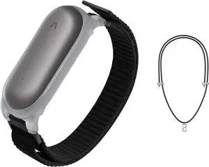 NotePin AI Voice Recorder, Voice Recorder with Adjustable Wearable Strap & Neck Strap Lanyard, Transcribe & Summarize with AI Technology, 64GB Memory