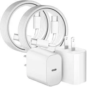 iPhone 16 Pro Charger Fast Charging 20W USB C Charger Block,2Pack Quick Type C Chargers with 6FT USB C Charging Cable Cord for iPhone 16 Pro Max/16 Pro/16e/16/iPhone 15 Pro Max/15 Pro/15 Plus,iPad Pro