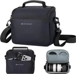 Camera Sling Bag Small Crossbody Camera Case DSLR/SLR/Cute Compact Shoulder Photography Bags for Photographers,Deep Blue