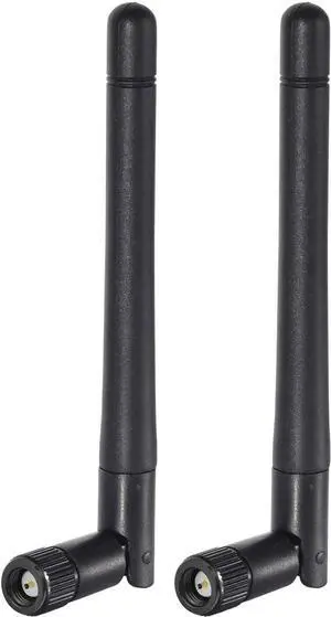 Dual Band WiFi Antenna 3dBi SMA Male Antenna(2-Pack) for Wireless Vedio Security IP Camera Recorder Surveillance Recorder Truck Trailer Rear View Backup Camera Reversing Monitor