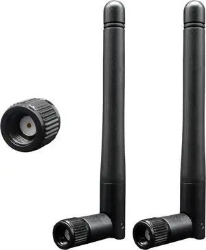WiFi Antenna Bluetooth Antenna for PC, Dual Band 2.4Ghz 5Ghz 5.8Ghz WiFi Card Antenna 3dBi with RP-SMA Male (with No Pin) for Gaming Motherboard, RV Camera, Mini PCIE M.2 Wireless Card, Router -2 Pack