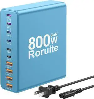 800W USB C Charging Station, 120W PD GaN5 Super Fast USB C Charger Block-10 Port, Type C for PC Laptop MacBook Pro/Air Charger Compatible with iPhone 17 16 15 14 13 12 Pro Max, iPad, Galaxy (Blue) 800W USB C Charging Station, 120W PD GaN5 Super Fast USB C Charger Block-10 Port, Type C for PC Laptop MacBook Pro/Air Charger Compatible with iPhone 17 16 15 14 13 12 Pro Max, iPad, Galaxy (Blue)